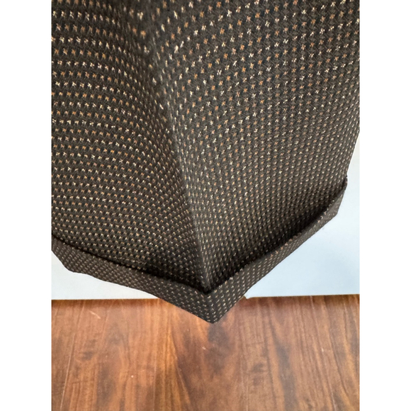 Men's H. John's tweed Overcoat Suit jacket44L/ cuffed pants W36x30L black Brown - Picture 12 of 13